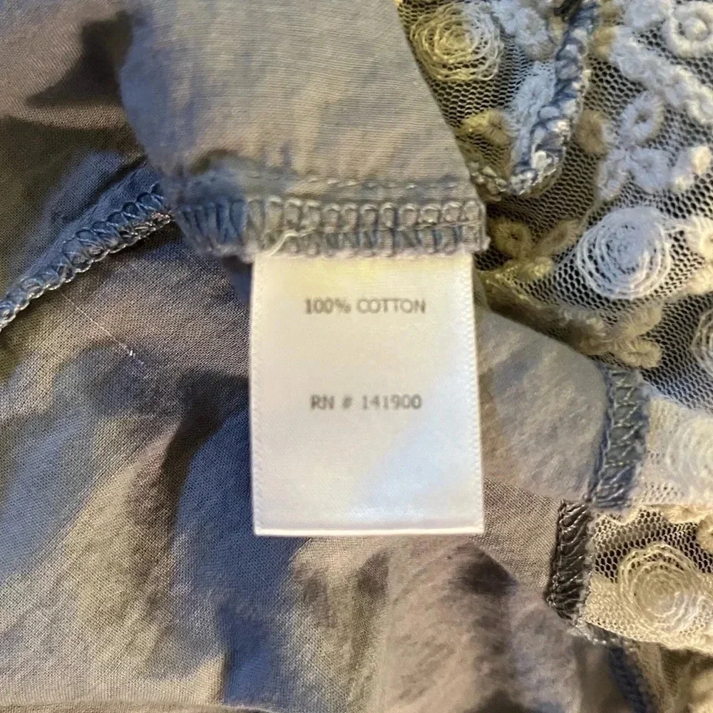 Velzera Grey Lace Long Sleeve Tunic | Women's S - Picture 5 of 5